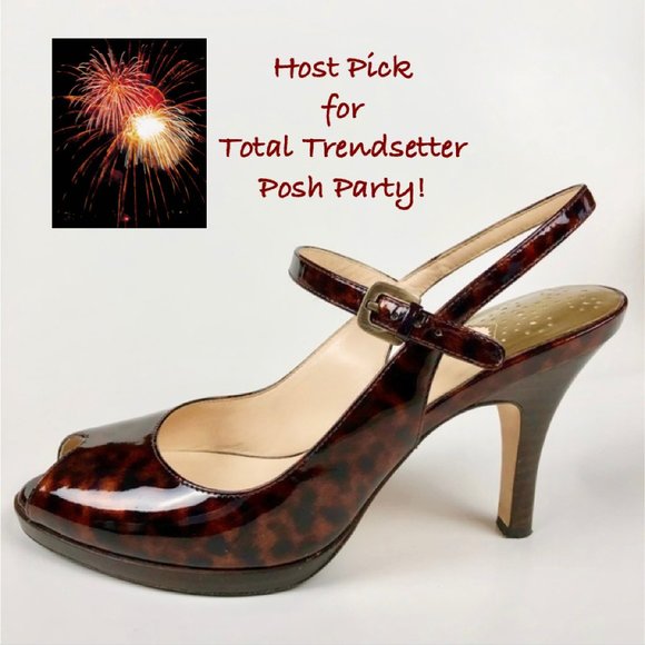 Cole Haan Shoes - COLE HAAN Nike Air Leather Slingback Heels